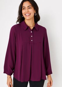 Elegant Purple/Burgandish Blouse