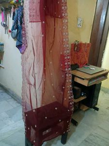 Elegant Maroon Dupatta