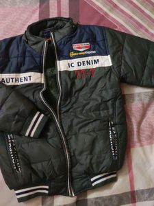 Classic Olive Feather  insulated  Winter Jacket