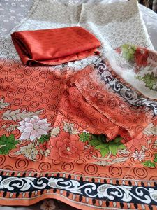 Kalamkari Unstitched Suit