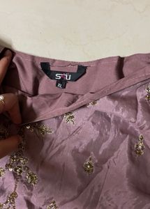 lehenga with top, Zari