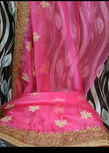 🎁Pink 💕 Saree🎁