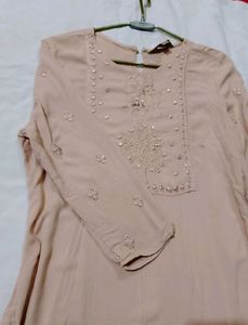 Peach Kurta Set