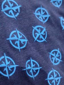 Navy Compass Print Tank