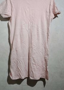 Pink Striped Tee For Charity
