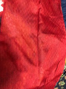 Abstract Floral Print Saree