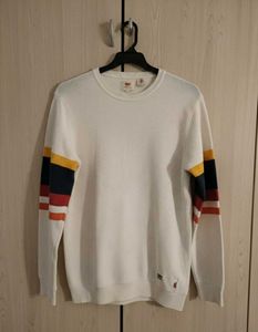 Levi's Striped Sleeve Sweater