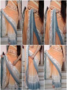 Beutiful Party Wear Saree With Designer Blouse