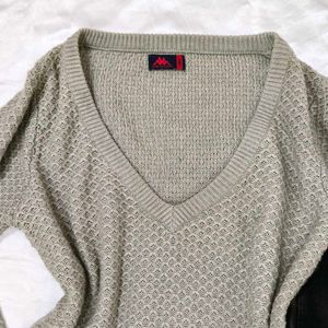 Grey woolen Kappa pullover