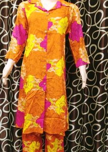 Flower Print Co-ord Set For Women