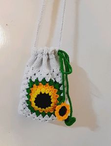Cute Crochet Potli Handmade Crosia