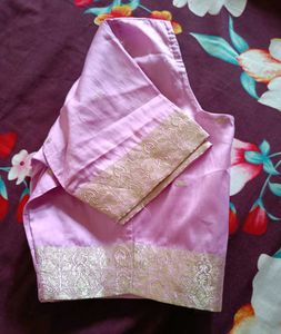 Silver Border Saree With Blouse
