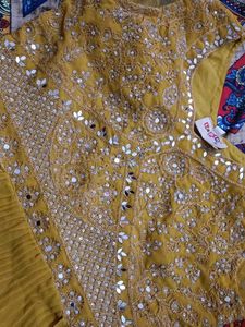 Yellow Embroidered Dress