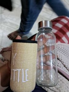 Glass Bottle With Pouch
