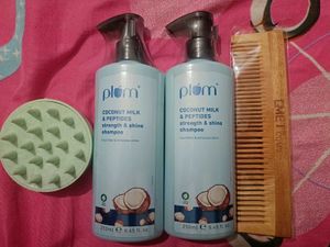 Pack Of 4 , 2 Shampoo, Neem Comb