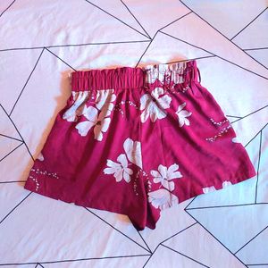 Floral Print Lounge Shorts