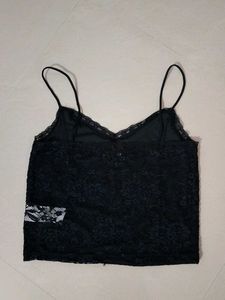 Black Lace Cami Top