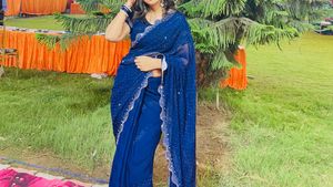 Blue Saree