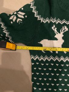 Green Reindeer Sweater