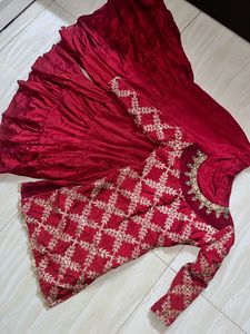 maroon sharara suit❤️‍🔥