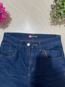 Dark Blue Wide Leg Jeans