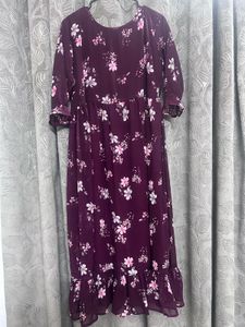 Floral Print Midi Dress