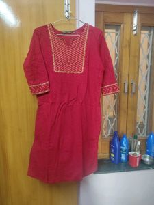 Combo Of Three Piece Suit Nd Single Red Kurti For