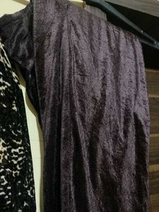 Animal Print velvet suit set