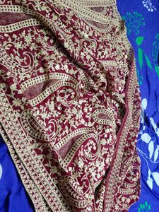 Maroon Embroidered Kurta Set