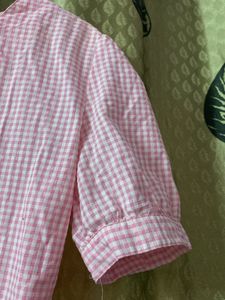 Checked Peplum Top From rio