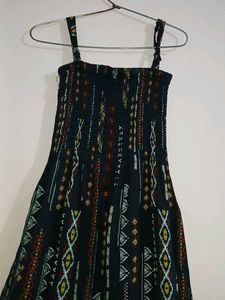 &#34;Boho Chic Printed Maxi Dress with Spaghetti Strap