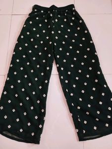 dark green suit with plazzo dupatta
