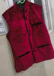 Stylish Maroon Velvet Jacket