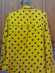 Vintage Polka Dot Button-Down