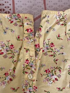 Girls Yellow Floral Dress