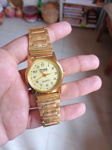 Vintage HMT Quartz Gold-Tone Watch