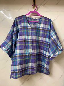 Comfy Cotton Checked Night Suit Set – 2XL