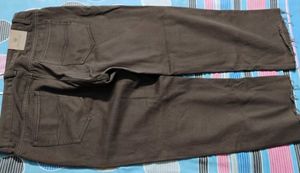 Low Rise Straight Brown Jeans