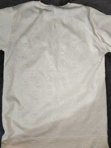 Textured Cream Crewneck