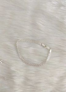 Light Weight Silver Chain Bracelet Unisex