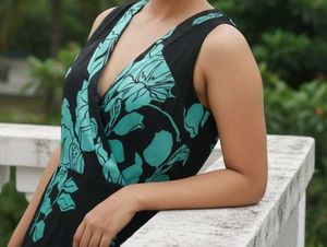 Floral Print Wrap Dress
