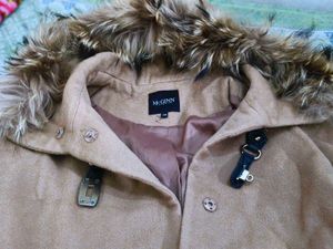 McGinn Fur Trimmed Cape Coat