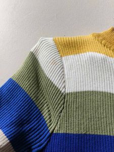 Striped Ribbed Knit Top