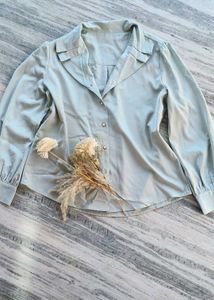 Elegant Light Green Blouse