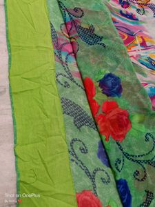 🇳🇿💫🎀Floral Print Saree