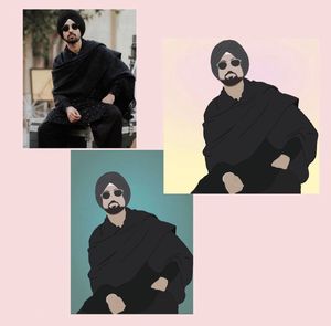 Customised Faceless Illustration