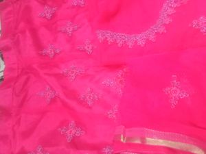 Hot Pink Embroidered Lehenga 34&#34; Size Non  Stiched