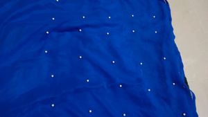 Robbin Blue full gown, gerogette,inner satin