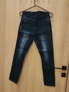 Dark Wash Clean Denim Jeans