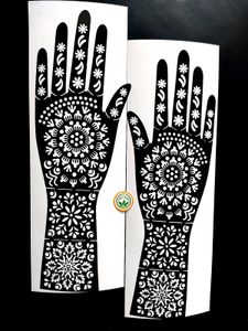 Bridal mehndi stencil sticker | Beautiful design